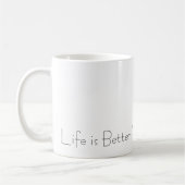 Das Leben ist besser mit Mathematik Kaffeetasse (Links)