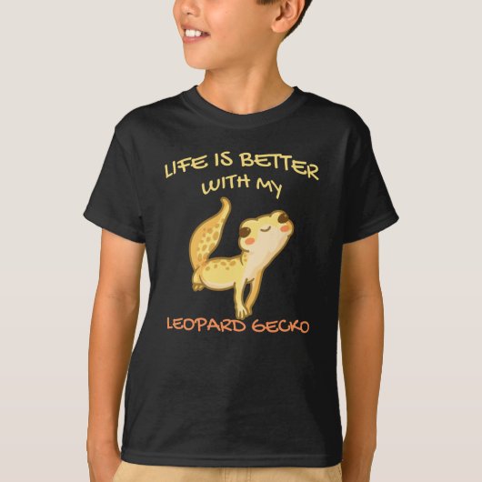 Das Leben ist besser mit meinem Leopard Gecko Gekk T-Shirt (Vorderseite)