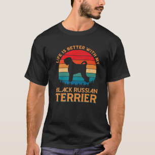 Das Leben ist besser mit meinem schwarzen russisch T-Shirt