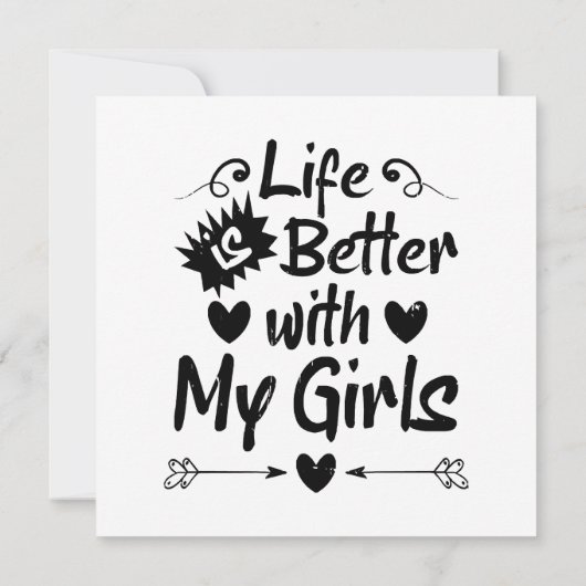 Das Leben ist besser mit meinen Mädchen (Rückseite)