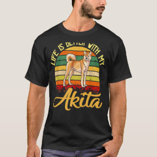 Das Leben ist besser mit meiner Akita T-Shirt