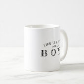 Das Leben ist besser mit meiner Kaffee-Tasse Kaffeetasse (VorderseiteRechts)