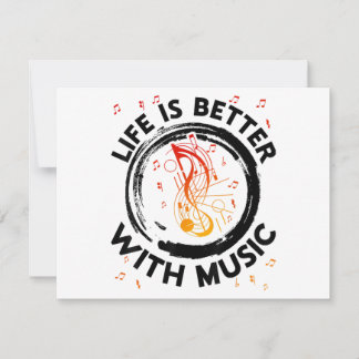 Das Leben ist besser mit Musiknoten Musician Music