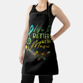 Das Leben ist besser mit Musiktheorie Musikerlehre Schürze (InSitu)