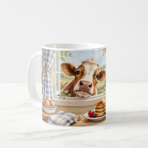 Das Leben ist besser mit neugierigen Kühen Kaffeetasse