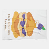 Das Leben ist besser mit Niedlichen, lustigen Panc Geschirrtuch (Horizontal)