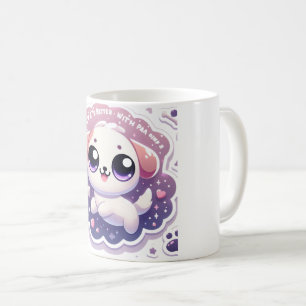 Das Leben ist besser mit Paw Kawaii Puppy Pet Love Kaffeetasse