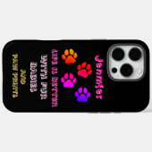 Das Leben ist besser mit Pelzbabys und Pfotendruck Case-Mate iPhone Hülle (Rückseite (Horizontal))