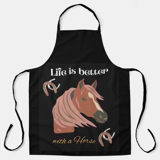 Das Leben ist besser mit Pferden, Schürze (Vorderseite)