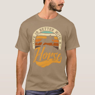 Das Leben ist besser mit Pferderennfahrern T-Shirt