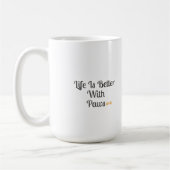 Das Leben ist besser mit Pfoten Kaffeetasse (Links)