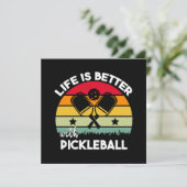 Das Leben ist besser mit Pickleball (Stehend Vorderseite)