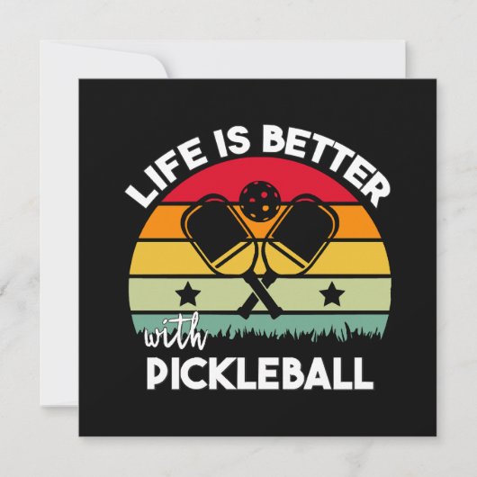 Das Leben ist besser mit Pickleball (Vorderseite)