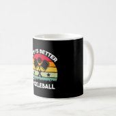Das Leben ist besser mit Pickleball Kaffeetasse (VorderseiteRechts)