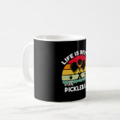 Das Leben ist besser mit Pickleball Kaffeetasse (Vorderseite Links)