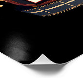 Das Leben ist besser mit Popcorn & Movies Retro-De Poster (Ecke)