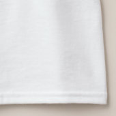 Das Leben ist besser mit Schimpansen T-Shirt (Detail - Saum (Weiß))
