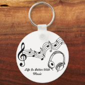 Das Leben ist besser mit Schlüsselanhänger (Vorderseite)