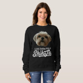 Das Leben ist besser mit Shih Tzu Sweatshirt (Vorne ganz)