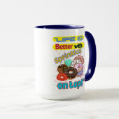 Das Leben ist besser mit Sprinkles oben. Tasse (VorderseiteRechts)