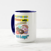 Das Leben ist besser mit Sprinkles oben. Tasse (Vorderseite Links)