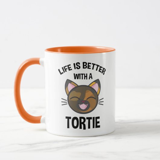 Das Leben ist besser mit Tortie Tasse (Links)