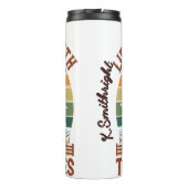 Das Leben ist besser mit Traktorfahrten Thermosbecher (Rückseite)