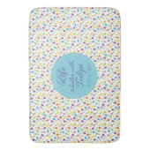 Das Leben ist besser mit Tulips - Farbiges Muster Badematte (Vorderseite Vertikal)