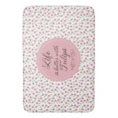 Das Leben ist besser mit Tulips - Muster Badematte (Vorderseite Vertikal)