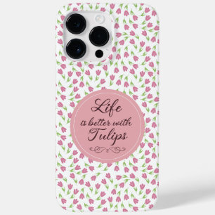 Das Leben ist besser mit Tulips - Muster Case-Mate iPhone 14 Pro Max Hülle