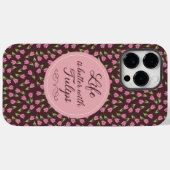 Das Leben ist besser mit Tulips - Muster Case-Mate iPhone Hülle (Rückseite (Horizontal))