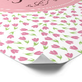 Das Leben ist besser mit Tulips - Muster Poster (Ecke)