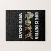 Das Leben ist besser mit Ziegen, Ziegen, Ziegen. Puzzle (Horizontal)