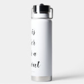 Das Leben ist besser nach dem Training angepasster Trinkflasche (Hinten)