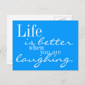 Das Leben ist besser Postkarte (Vorne/Hinten)