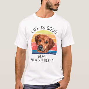 Das Leben ist besser Rhodesian Ridgeback Personali T-Shirt