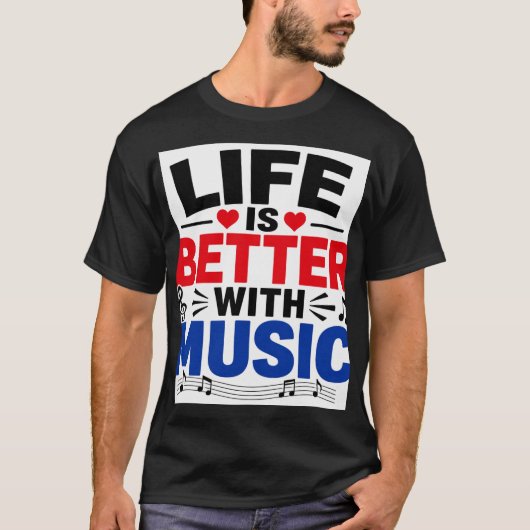 Das Leben ist besser T-Shirt (Vorderseite)