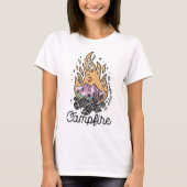 Das Leben ist besser um das Campfeuer herum T-Shirt (Vorderseite)