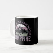 Das Leben ist besser um das Campfire Camping Gesch Kaffeetasse (Vorderseite Links)