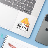 Das Leben ist besser um ein Campfeuer herum Aufkleber (Laptop mit iPhone)