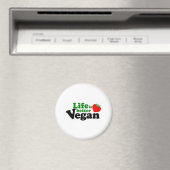 Das Leben ist besser Vegan Magnet (In Situ (Geschirrspüler))