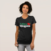 Das Leben ist besser Vegan T-Shirt (Vorne ganz)