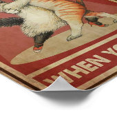 Das Leben ist besser Vintag Poster (Ecke)