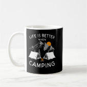 Das Leben ist besser, wenn Camping in der Natur fü Kaffeetasse (Links)