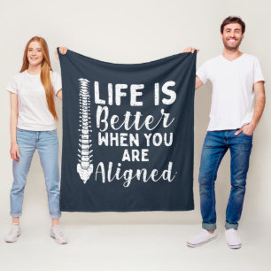 Das Leben ist besser, wenn Chiropraktik im Einklan Fleecedecke