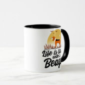 Das Leben ist besser, wenn der Beagle ein Sonnenun Tasse (VorderseiteRechts)