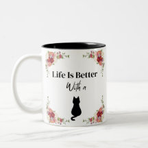 Das Leben ist besser, wenn die Katzenblüte in der 