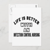 Das Leben ist besser, wenn die Kontrolle eine Infe Postkarte (Vorne/Hinten)