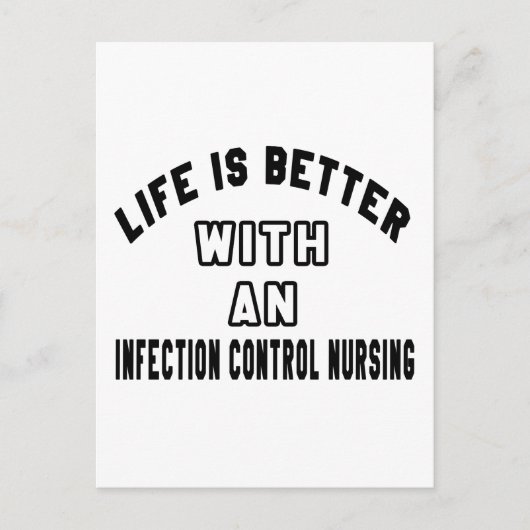 Das Leben ist besser, wenn die Kontrolle eine Infe Postkarte (Vorderseite)