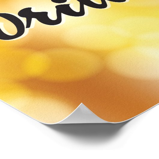 Das Leben ist besser, wenn du schreibst. Poster (Ecke)